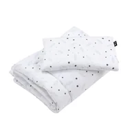 Pościel dla dzieci - Pościel bawełniana z wypełnieniem 80x100 w kropki i listki - miniaturka - grafika 1