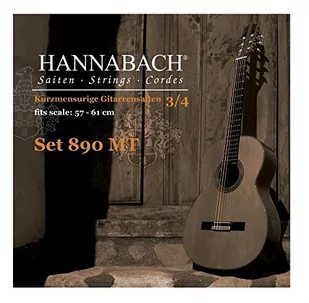Hannabach 653082 Klassikgitarrensaiten Serie 890 3/4 Kindergitarre Mensur: 57-61cm - H/B2 - Struny gitarowe  - miniaturka - grafika 1