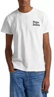Koszulki męskie - Pepe Jeans Koszulka męska Kody, Biały (nie biały), L - miniaturka - grafika 1