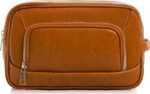 POLSKA SKÓRZANA KOSMETYCZKA SOLOME CAMEL - Kosmetyczki, organizery i kuferki - miniaturka - grafika 1