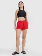 Spodenki damskie - 4F Spodenki plażowe damskie - czerwone XXL - miniaturka - grafika 1