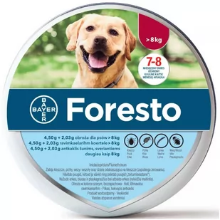 Foresto, obroża przeciwko pchłom i kleszczom - L: 70 cm obroża dla psów >8 kg, 2 szt. Dostawa GRATIS! - Artykuły przeciw pasożytom - miniaturka - grafika 1