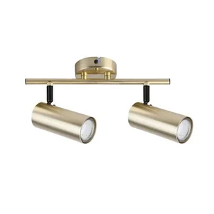 Candellux Lighting złote reflektorki z regulacją ustawienia COLLY 92-01719 złoty kinkiet GU10 led ruchomy podwójny 92-01719 - Lampy ścienne - miniaturka - grafika 1