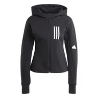 Bluzy damskie - Bluza z kapturem damska adidas MISSION VICTORY czarna HU0240-XS - miniaturka - grafika 1