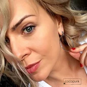 Kolczyki - 4,5cm - kolczyki srebrne koła nowoczesne, lekkie - miniaturka - grafika 1