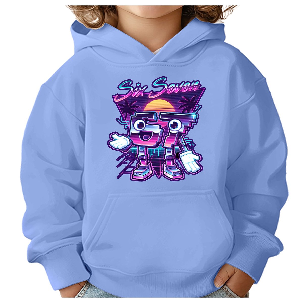 BLUZA DZIECIĘCA Z KAPTUREM 67 SIX SEVEN VIRAL 110-116 DLA DZIECKA PREZENT