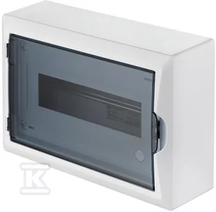 Onnline Rozdzielnica natynkowa 1x12 modułowa dymna IP40 - Rozdzielnie elektryczne - miniaturka - grafika 1