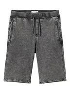 Spodenki damskie - NAME IT Szorty chłopięce, Medium Grey Denim, 134 - miniaturka - grafika 1