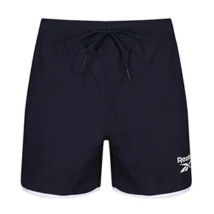 Reebok Męskie szorty kąpielowe w kolorze granatowym, szybkoschnące kąpielówki poliestrowe, granatowy, M - Spodenki damskie - miniaturka - grafika 1