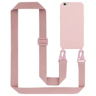 Etui i futerały do telefonów - Łańcuszek Etui Do Apple iPhone 6 / 6S Pokrowiec w LIQUID RÓŻOWY Silicone TPU Obudowa Ochronny Cadorabo - miniaturka - grafika 1