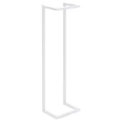 Wieszaki łazienkowe - vidaXL Stojak na ręcznik, biały, 25x20x95 cm, stalowy - miniaturka - grafika 1