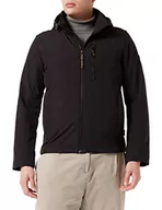Kurtki męskie - camel active Męska kurtka softshell z odpinanym kapturem, czarny, 58 - miniaturka - grafika 1