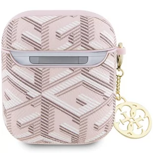 Guess GUA2PGCE4CP AirPods 1/2 cover różowy/pink GCube Charm - Akcesoria do słuchawek - miniaturka - grafika 2