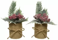 Sztuczne kwiaty - Sztuczna Roślina W Doniczce Stroik Dekoracyjny 15Cm - miniaturka - grafika 1