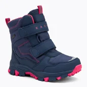 Sport OUTLET - Śniegowce dziecięce KADVA Snowey Mid WaterProof granatowy/fuksja | WYSYŁKA W 24H | 30 DNI NA ZWROT - miniaturka - grafika 1