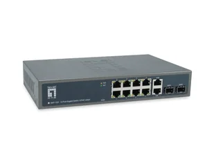 LevelOne GEP-1221 łącza sieciowe Nie zarządzany Gigabit Ethernet (10/100/1000) Obsługa PoE Czarny - Pozostałe akcesoria sieciowe - miniaturka - grafika 1