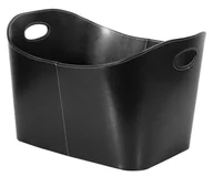 Akcesoria kominkowe - Kosz na brykiet Blyss imitacja skóry - miniaturka - grafika 1