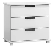 Komody - Komoda sosnowa drewniana nr2 Modern 80x80x42 biała - miniaturka - grafika 1