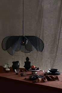 Designerska, czarna lampa wisząca - kwiat 108662 z serii STYRKA - Lampy sufitowe - miniaturka - grafika 2