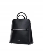 Plecaki - Plecak Damski Czarny z Paskiem PUCCINI BML029 1 - miniaturka - grafika 1