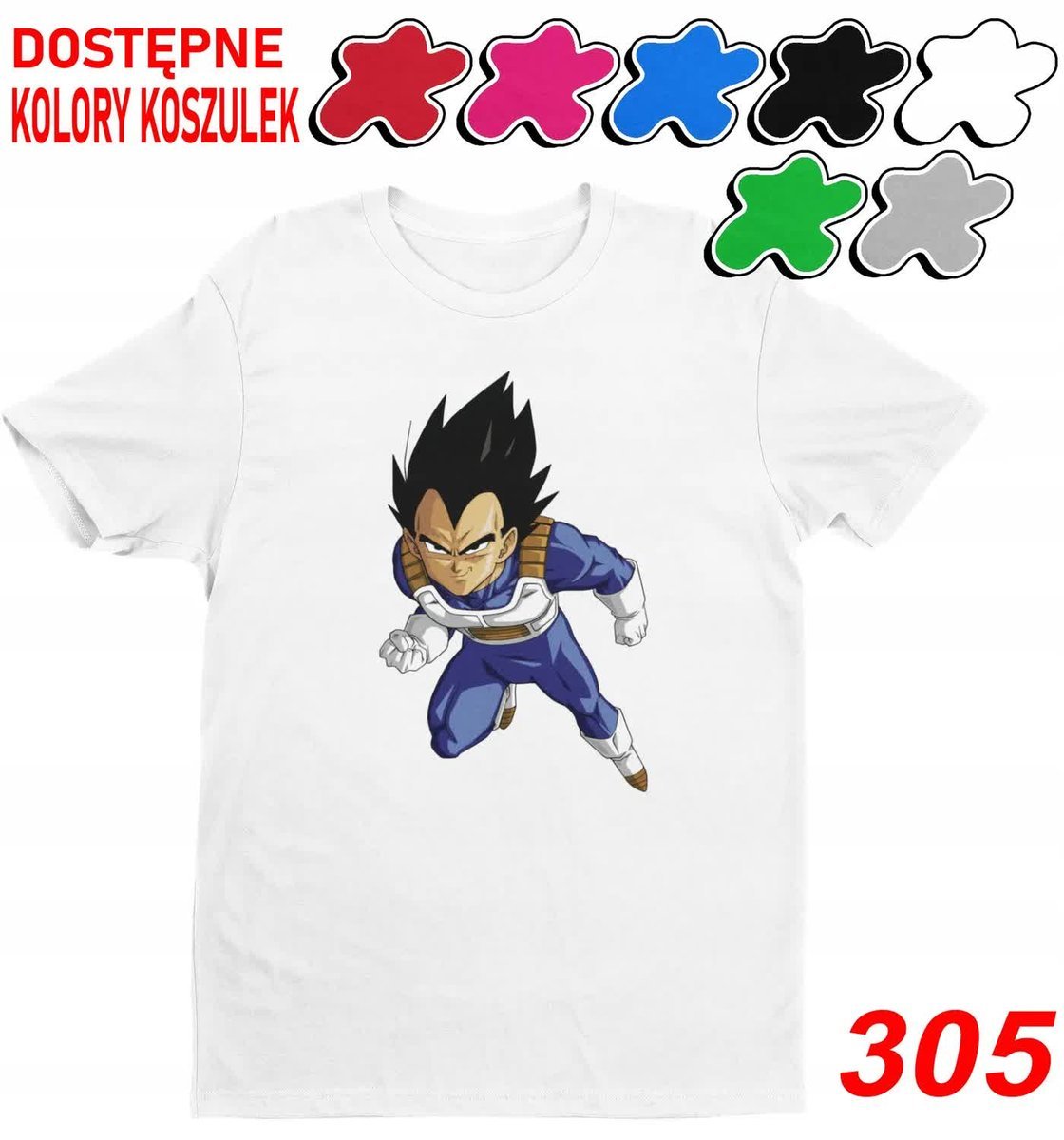 Dziecięca Koszulka Z Nadrukiem Duży Wybór Dragon Ball Postacie -L146-152