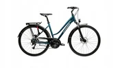 Rowery - Damski rower trekkingowy KROSS TRANS 4.0 rozmiar L Turkusowy - miniaturka - grafika 1