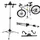 Regulowany serwisowy stojak z hakami na rower