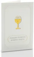 Pamiątka Pierwszej Komunii Świętej - Mini-Album komunijny kielich TS na trzy zdjęcia 13x18 - miniaturka - grafika 1
