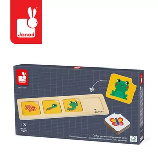 Karty sekwencji Ogród 3+, Janod - Łamigłówki - miniaturka - grafika 1