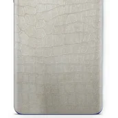 Akcesoria do tabletów i e-booków - Folia naklejka skórka strukturalna na TYŁ do Samsung Galaxy Tab S5e -  Skóra Krokodyla Biała - apgo SKINS - miniaturka - grafika 1