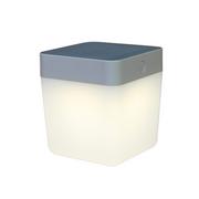 Lampy ścienne - Lutec lutec p9080 SI A + +, Table Cube łącznie z panelu słonecznego, tworzywo sztuczne, srebrny, 10, 50 X 12, 50 cm P9080 SI - miniaturka - grafika 1