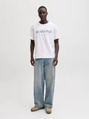 Koszulki męskie - Jack & Jones Koszulka "Devin Daytona" w kolorze białym - miniaturka - grafika 1