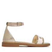 Buty dla dziewczynek - Sandały Tommy Hilfiger T4A2-34431-0517 S Złoty - miniaturka - grafika 1