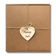 Zestawy upominkowe - PUDEŁKO PREZENTOWE KARTON OZDOBNY NA PREZENT NA DZIEŃ BABCI DLA BABCI - miniaturka - grafika 1