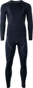 Hi-Tec Komplet bielizny męskiej Set Ikar black/grey r. XL - Bielizna sportowa męska - miniaturka - grafika 1
