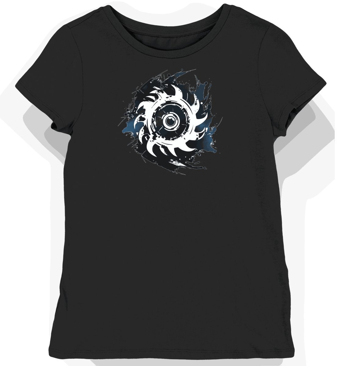 Koszulka damska czarna z motywem zespołów esportowych XS