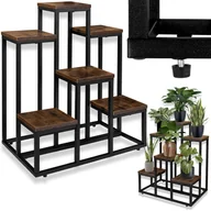 Zabawki zręcznościowe - Kwietnik stojący loft BELGAR RUSTIC stojak na kwiaty - miniaturka - grafika 1