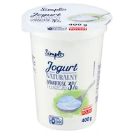 Kefiry, jogurty, maślanki - Simpl Jogurt naturalny 400 g - miniaturka - grafika 1