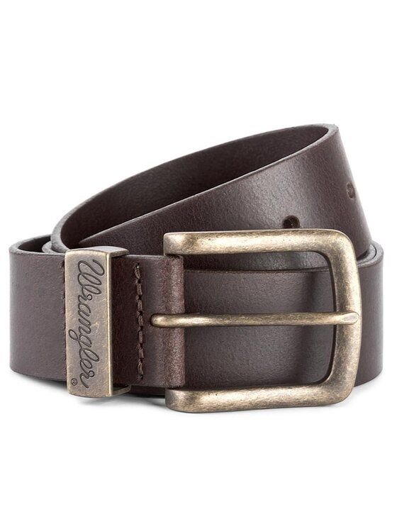 cinture męskie wrangler 112125435 metal loop brązowy