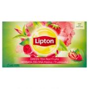 Herbata - Lipton LIPTON_Green Tea herbata zielona Malina i Truskawka 40 torebek 56g 8711200453412 - miniaturka - grafika 1