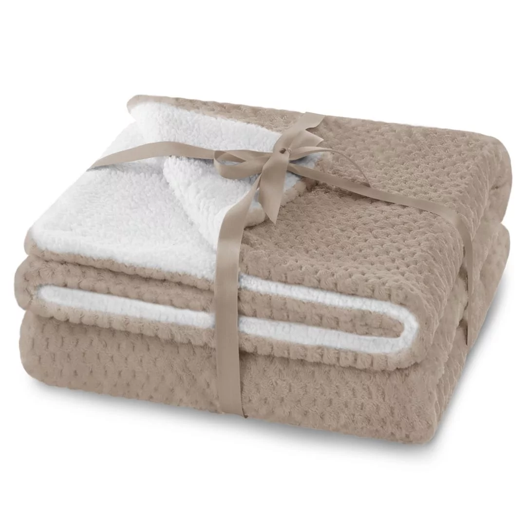 Amelia Home Koc 220x240 Shleepy gruby dwustronny cappuccino AH/SHLE/CAP/220