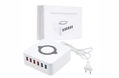 Ładowarki do telefonów - Ładowarka Indukcyjna 10W 6x Usb ładowanie Qc 3.0 - miniaturka - grafika 1