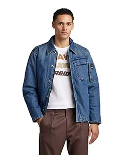 G-STAR RAW Kurtka męska Deck Padded Denim, Niebieski (Faded Sea Moss C967-d329), M - Kurtki męskie - miniaturka - grafika 1