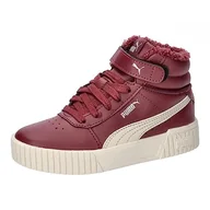 Buty dla dziewczynek - PUMA Dziewczęce sneakersy Carina 2.0 Mid WTR PS 387382 Dark Jasper-Alpine Snow-Silver, Dark Jasper Alpine Snow Silver, 34 EU - miniaturka - grafika 1