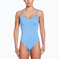 Stroje kąpielowe - Strój pływacki jednoczęściowy damski Nike Essential V-Neck - miniaturka - grafika 1