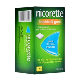 McNeil Nicorette FreshFruit 4mg 105 szt. - Rzucanie palenia - miniaturka - grafika 1