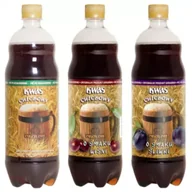 Napoje gazowane - Obolon Zestaw kwasów chlebowych: naturalny, o smaku wiśni, o smaku śliwki 3 x 1 l - miniaturka - grafika 1