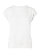 Koszulki i topy damskie - T-shirt z przeszytymi zakładkami na rękawach model ‘VIELLETTE’ - miniaturka - grafika 1