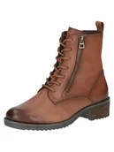 Botki damskie - CAPRICE Damskie sztyblety Lace Boot Flat 9-25253-43, koniakowa Nappa, 38 EU Weit - miniaturka - grafika 1