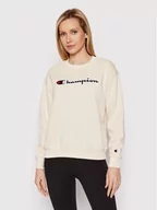 Bluzy damskie - Champion Bluza Crewneck 114922 Beżowy Regular Fit - miniaturka - grafika 1